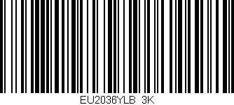 Código de barras (EAN, GTIN, SKU, ISBN): 'EU2036YLB/3K'