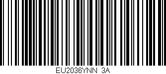 Código de barras (EAN, GTIN, SKU, ISBN): 'EU2036YNN/3A'