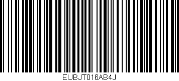 Código de barras (EAN, GTIN, SKU, ISBN): 'EUBJT016AB4J'