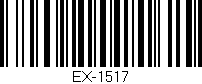 Código de barras (EAN, GTIN, SKU, ISBN): 'EX-1517'