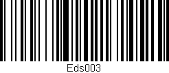 Código de barras (EAN, GTIN, SKU, ISBN): 'Eds003'