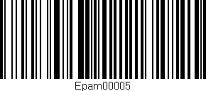 Código de barras (EAN, GTIN, SKU, ISBN): 'Epam00005'