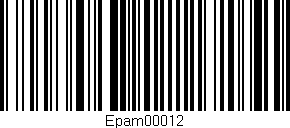 Código de barras (EAN, GTIN, SKU, ISBN): 'Epam00012'