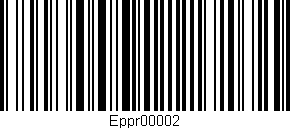 Código de barras (EAN, GTIN, SKU, ISBN): 'Eppr00002'