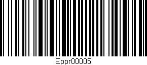Código de barras (EAN, GTIN, SKU, ISBN): 'Eppr00005'