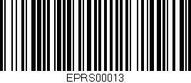 Código de barras (EAN, GTIN, SKU, ISBN): 'Eprs00013'
