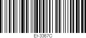 Código de barras (EAN, GTIN, SKU, ISBN): 'Et-3367C'