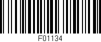 Código de barras (EAN, GTIN, SKU, ISBN): 'F01134'