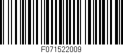 Código de barras (EAN, GTIN, SKU, ISBN): 'F071522009'