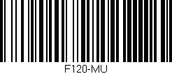 Código de barras (EAN, GTIN, SKU, ISBN): 'F120-MU'