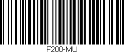 Código de barras (EAN, GTIN, SKU, ISBN): 'F200-MU'