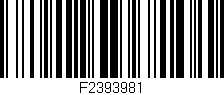 Código de barras (EAN, GTIN, SKU, ISBN): 'F2393981'