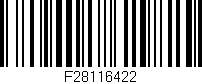 Código de barras (EAN, GTIN, SKU, ISBN): 'F28116422'