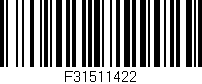 Código de barras (EAN, GTIN, SKU, ISBN): 'F31511422'