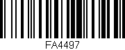 Código de barras (EAN, GTIN, SKU, ISBN): 'FA4497'