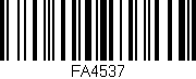 Código de barras (EAN, GTIN, SKU, ISBN): 'FA4537'
