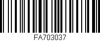 Código de barras (EAN, GTIN, SKU, ISBN): 'FA703037'