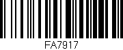 Código de barras (EAN, GTIN, SKU, ISBN): 'FA7917'