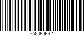 Código de barras (EAN, GTIN, SKU, ISBN): 'FA835966-1'