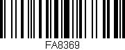 Código de barras (EAN, GTIN, SKU, ISBN): 'FA8369'