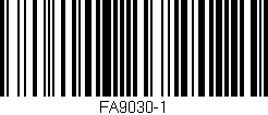 Código de barras (EAN, GTIN, SKU, ISBN): 'FA9030-1'