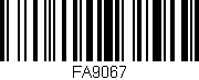 Código de barras (EAN, GTIN, SKU, ISBN): 'FA9067'