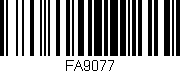 Código de barras (EAN, GTIN, SKU, ISBN): 'FA9077'