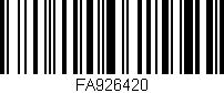 Código de barras (EAN, GTIN, SKU, ISBN): 'FA926420'