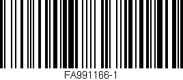 Código de barras (EAN, GTIN, SKU, ISBN): 'FA991166-1'