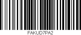 Código de barras (EAN, GTIN, SKU, ISBN): 'FAKUD7PA2'