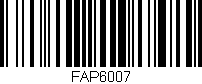Código de barras (EAN, GTIN, SKU, ISBN): 'FAP6007'