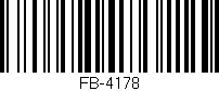 Código de barras (EAN, GTIN, SKU, ISBN): 'FB-4178'