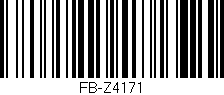 Código de barras (EAN, GTIN, SKU, ISBN): 'FB-Z4171'