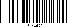Código de barras (EAN, GTIN, SKU, ISBN): 'FB-Z4441'