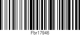 Código de barras (EAN, GTIN, SKU, ISBN): 'FBR17946'