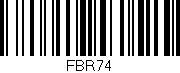 Código de barras (EAN, GTIN, SKU, ISBN): 'FBR74'