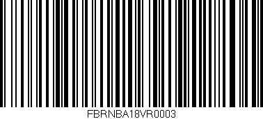 Código de barras (EAN, GTIN, SKU, ISBN): 'FBRNBA18VR0003'