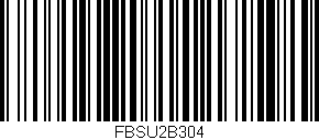 Código de barras (EAN, GTIN, SKU, ISBN): 'FBSU2B304'