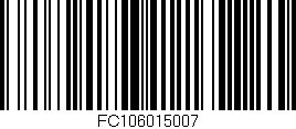 Código de barras (EAN, GTIN, SKU, ISBN): 'FC106015007'