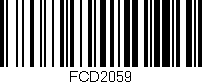 Código de barras (EAN, GTIN, SKU, ISBN): 'FCD2059'