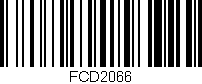 Código de barras (EAN, GTIN, SKU, ISBN): 'FCD2066'