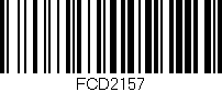Código de barras (EAN, GTIN, SKU, ISBN): 'FCD2157'