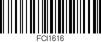 Código de barras (EAN, GTIN, SKU, ISBN): 'FCI1616'