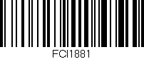 Código de barras (EAN, GTIN, SKU, ISBN): 'FCI1881'
