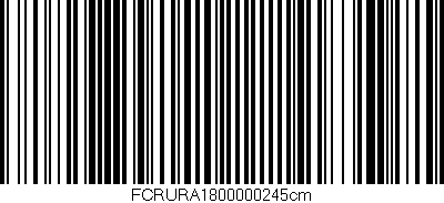 Código de barras (EAN, GTIN, SKU, ISBN): 'FCRURA1800000245cm'