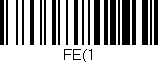 Código de barras (EAN, GTIN, SKU, ISBN): 'FE(1'