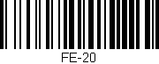 Código de barras (EAN, GTIN, SKU, ISBN): 'FE-20'