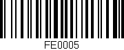Código de barras (EAN, GTIN, SKU, ISBN): 'FE0005'