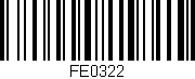 Código de barras (EAN, GTIN, SKU, ISBN): 'FE0322'