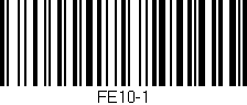Código de barras (EAN, GTIN, SKU, ISBN): 'FE10-1'